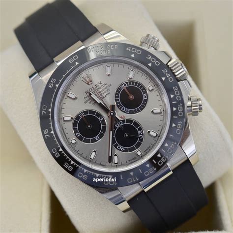 rolex daytona model silver color with black face dial|Rolex 126519ln.